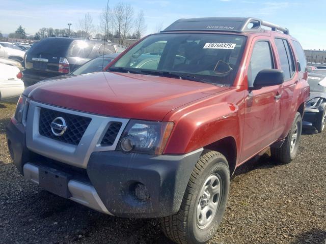 5N1AN0NW5EN806179 - 2014 NISSAN XTERRA X RED photo 2