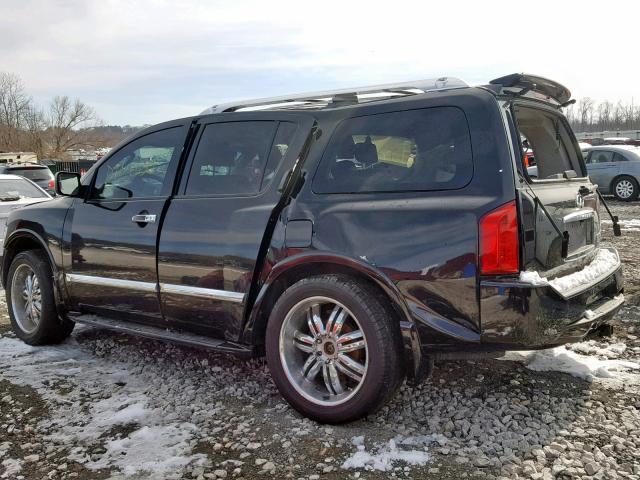 5N3AA08D78N904177 - 2008 INFINITI QX56 BLACK photo 3