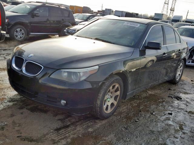 WBANA53564B848303 - 2004 BMW 525 I BLACK photo 2