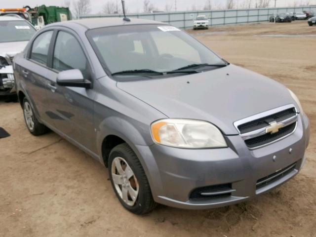 KL1TD56E79B664144 - 2009 CHEVROLET AVEO LS GRAY photo 1