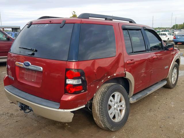 1FMEU64E68UA70055 - 2008 FORD EXPLORER E RED photo 4