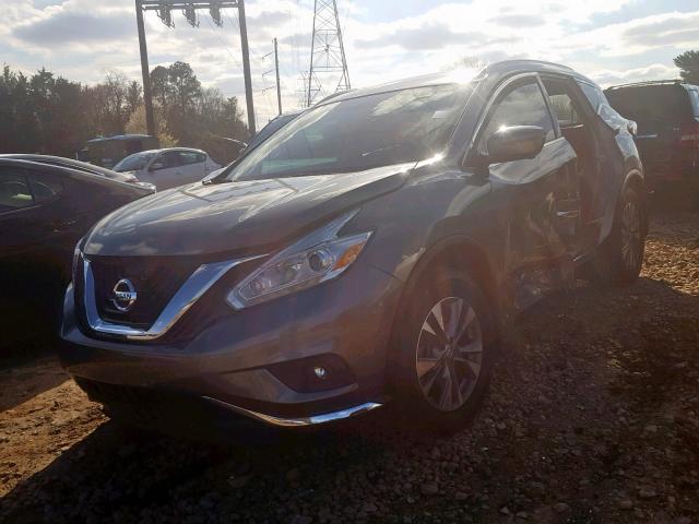 5N1AZ2MH7HN162630 - 2017 NISSAN MURANO S GRAY photo 2