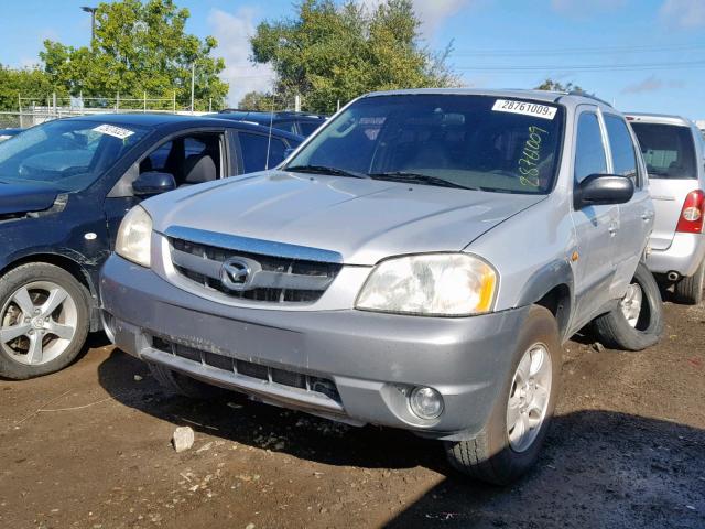 4F2CU08151KM07834 - 2001 MAZDA TRIBUTE LX SILVER photo 2