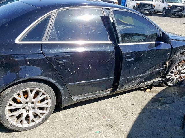 WAUAF78E08A136630 - 2008 AUDI A4 2.0T BLACK photo 9