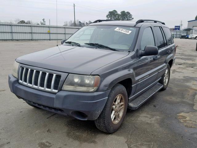 1J4GX48S14C201525 - 2004 JEEP GRAND CHER GRAY photo 2