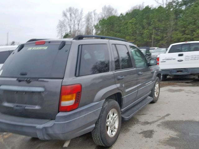 1J4GX48S14C201525 - 2004 JEEP GRAND CHER GRAY photo 4