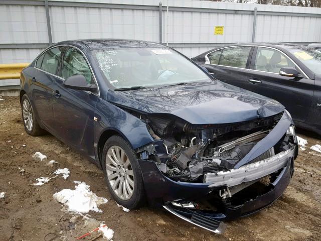 W04GN5EC1B1007966 - 2011 BUICK REGAL CXL BLUE photo 1