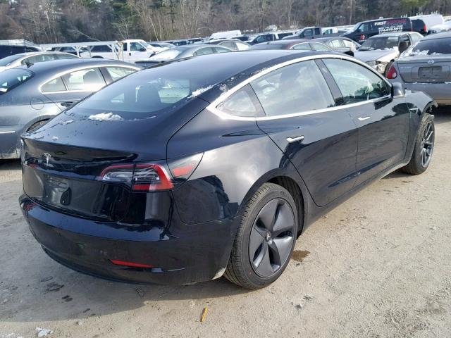 5YJ3E1EA5JF123219 - 2018 TESLA MODEL 3 BLACK photo 4