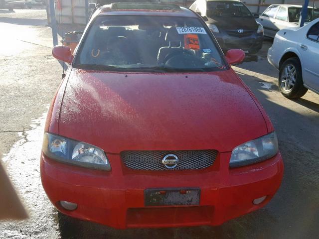 3N1AB51DX3L726875 - 2003 NISSAN SENTRA SE- RED photo 10