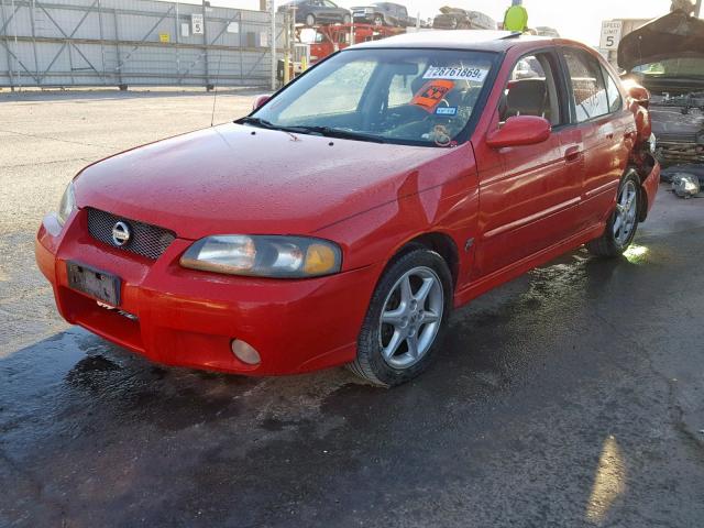 3N1AB51DX3L726875 - 2003 NISSAN SENTRA SE- RED photo 2