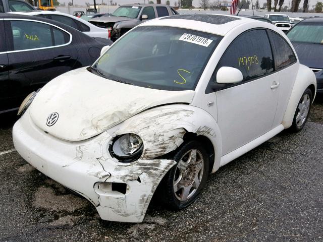 3VWCC21C2YM439683 - 2000 VOLKSWAGEN NEW BEETLE თეთრი ფოტო 2