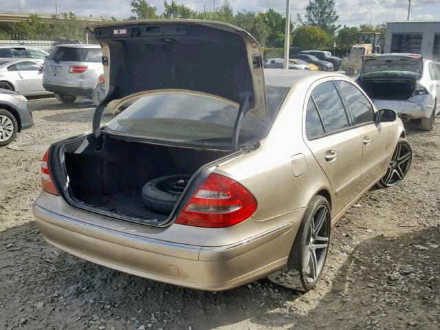 WDBUF65J63A335507 - 2003 MERCEDES-BENZ E 320 BEIGE photo 4