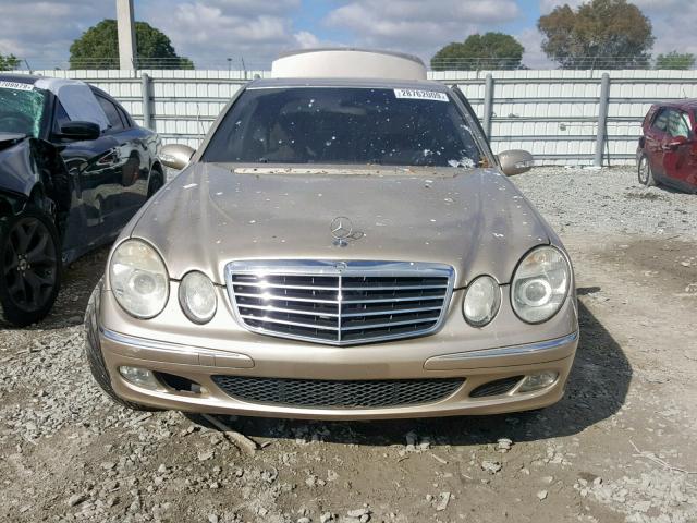 WDBUF65J63A335507 - 2003 MERCEDES-BENZ E 320 BEIGE photo 9