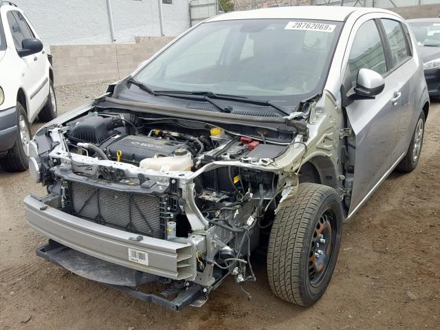 1G1JA6SH6D4155666 - 2013 CHEVROLET SONIC LS SILVER photo 2