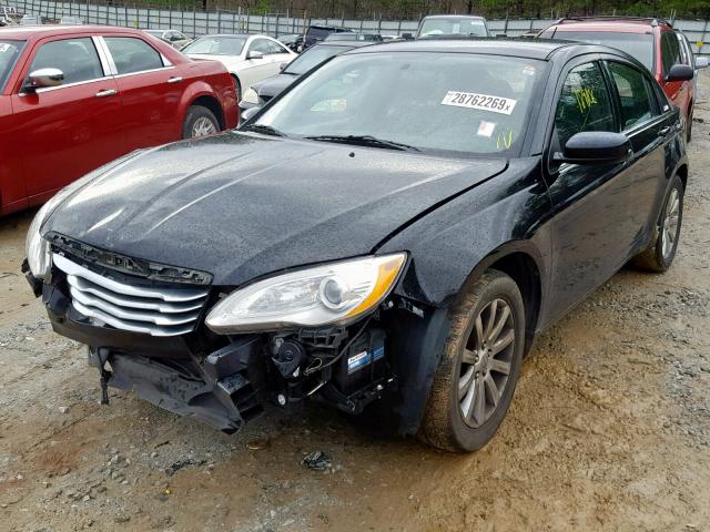 1C3CCBBG2DN573263 - 2013 CHRYSLER 200 TOURIN BLACK photo 2