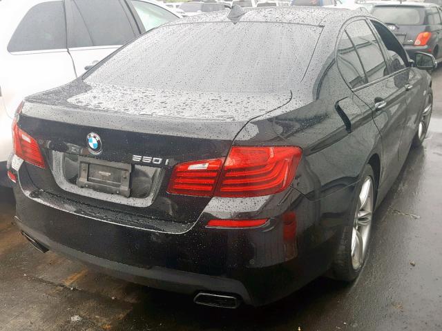 WBAKN9C52ED680955 - 2014 BMW 550 I BLACK photo 4