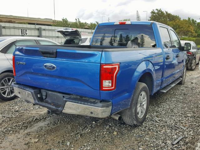 1FTEW1CP9GFA56450 - 2016 FORD F150 SUPER BLUE photo 4