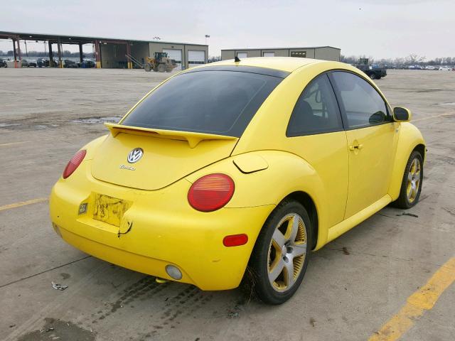 3VWCD21C52M450990 - 2002 VOLKSWAGEN NEW BEETLE ყვითელი ფოტო 4