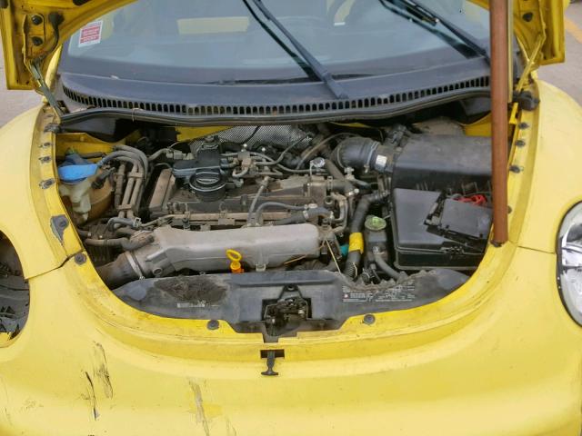 3VWCD21C52M450990 - 2002 VOLKSWAGEN NEW BEETLE ყვითელი ფოტო 7
