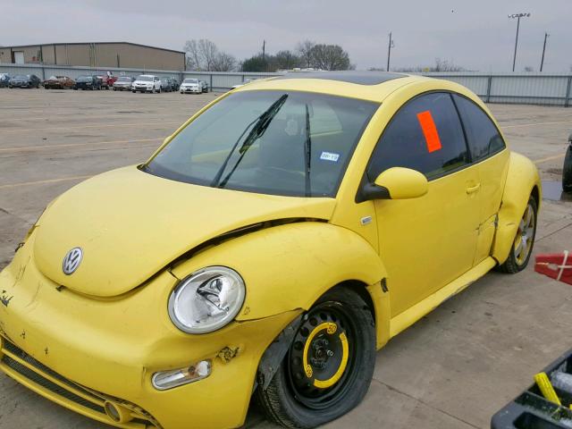 3VWCD21C52M450990 - 2002 VOLKSWAGEN NEW BEETLE ყვითელი ფოტო 9