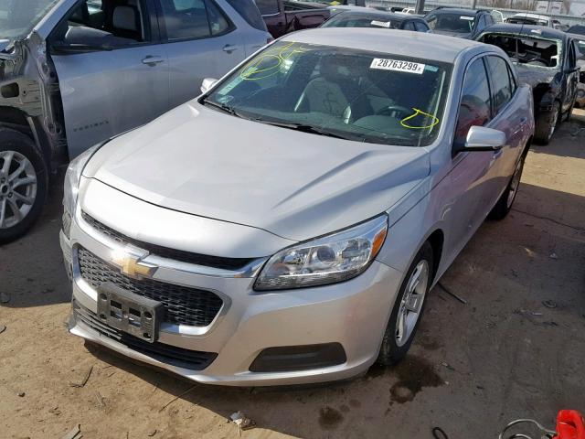 1G11C5SLXEF241142 - 2014 CHEVROLET MALIBU 1LT ვერცხლისფერი ფოტო 2