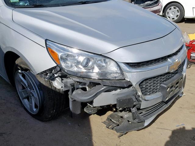 1G11C5SLXEF241142 - 2014 CHEVROLET MALIBU 1LT ვერცხლისფერი ფოტო 9