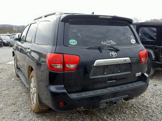 5TDYY5G19FS056838 - 2015 TOYOTA SEQUOIA PL BLACK photo 3