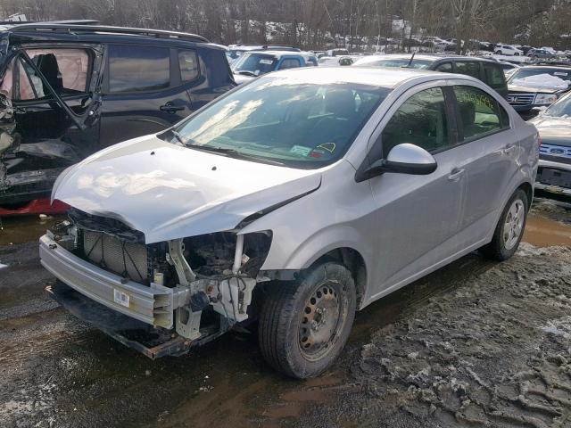 1G1JB5SG7E4127701 - 2014 CHEVROLET SONIC LS SILVER photo 2