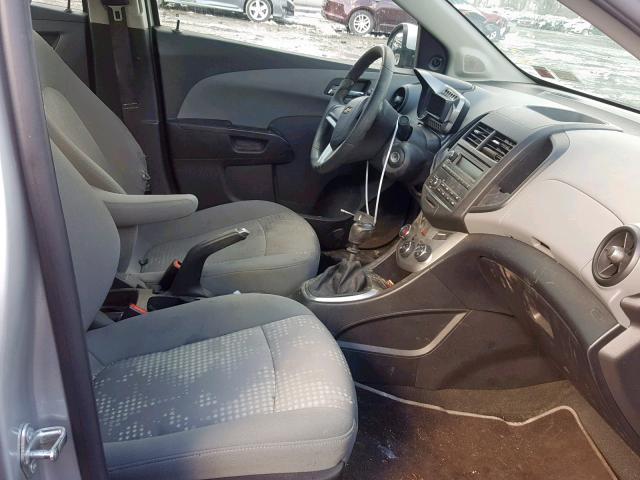 1G1JB5SG7E4127701 - 2014 CHEVROLET SONIC LS SILVER photo 5