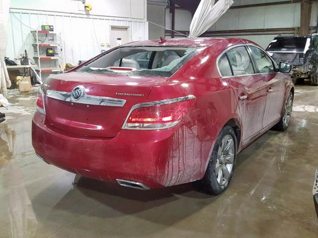 1G4GD5E38CF271629 - 2012 BUICK LACROSSE P RED photo 4