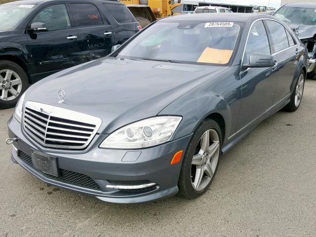 WDDNG7BB0AA316542 - 2010 MERCEDES-BENZ S 550 CHARCOAL photo 2