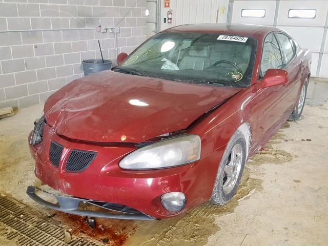 2G2WS522141104611 - 2004 PONTIAC GRAND PRIX RED photo 2