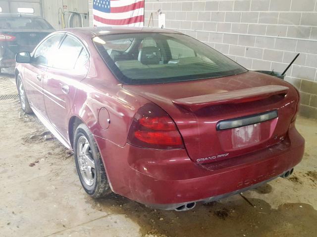 2G2WS522141104611 - 2004 PONTIAC GRAND PRIX RED photo 3