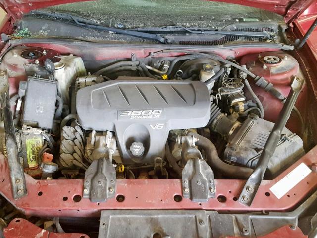 2G2WS522141104611 - 2004 PONTIAC GRAND PRIX RED photo 7