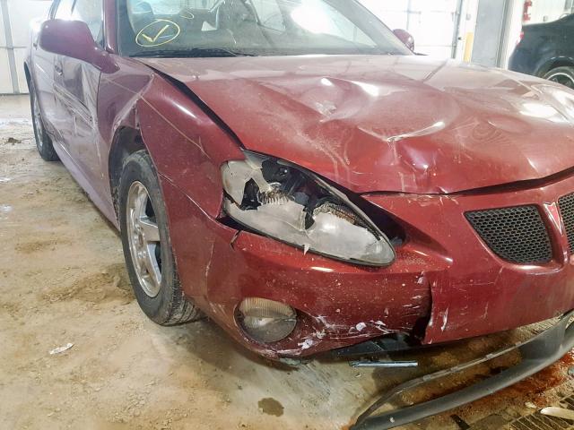 2G2WS522141104611 - 2004 PONTIAC GRAND PRIX RED photo 9