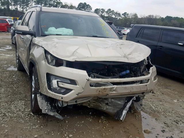 1FM5K7F84HGD39526 - 2017 FORD EXPLORER L GOLD photo 9