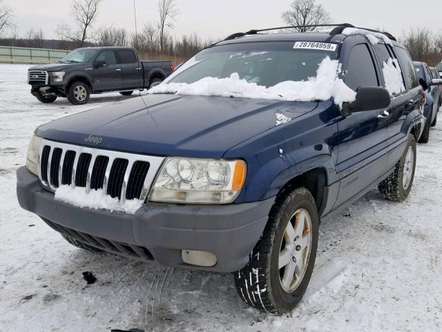 1J4GW48S31C659498 - 2001 JEEP GRAND CHER BLUE photo 2