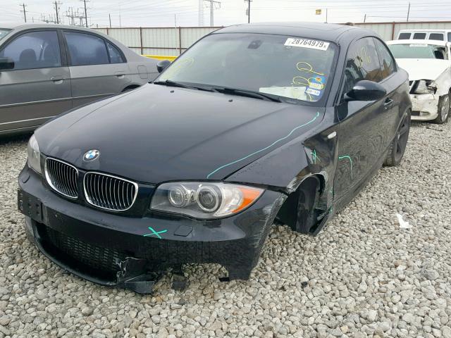 WBAUC73529VF25943 - 2009 BMW 135 I BLACK photo 2