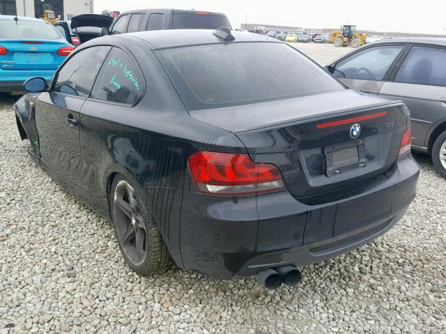 WBAUC73529VF25943 - 2009 BMW 135 I BLACK photo 3