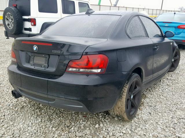 WBAUC73529VF25943 - 2009 BMW 135 I BLACK photo 4