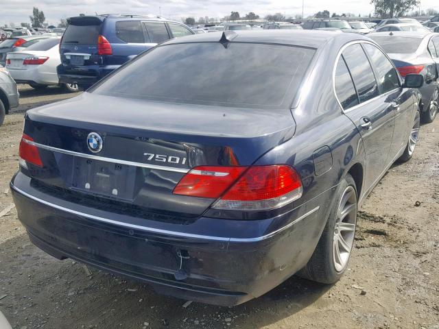 WBAHL83596DT03373 - 2006 BMW 750 I BLUE photo 4