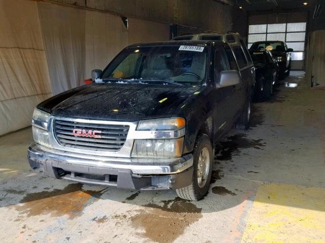 1GTCS198458171462 - 2005 GMC CANYON BLACK photo 2