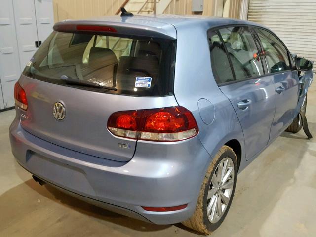 WVWDM7AJ9CW009142 - 2012 VOLKSWAGEN GOLF 蓝色 照片 4