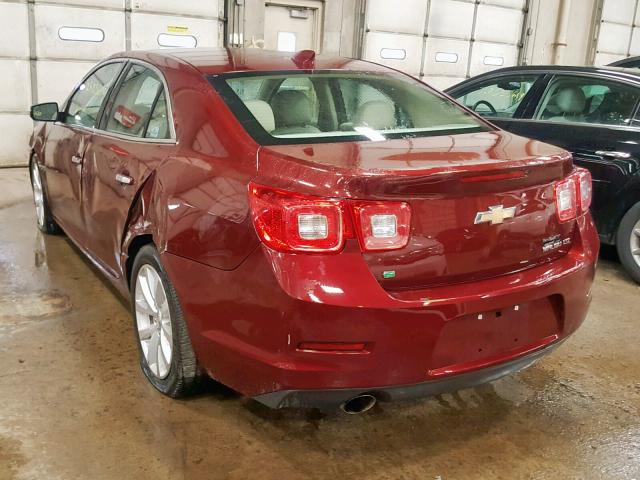 1G11F5SL1FF313662 - 2015 CHEVROLET MALIBU LTZ 栗色 照片 3