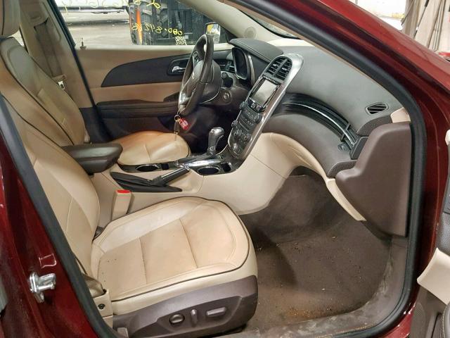 1G11F5SL1FF313662 - 2015 CHEVROLET MALIBU LTZ 栗色 照片 5