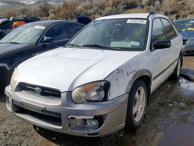 JF1GG68594H805649 - 2004 SUBARU IMPREZA OU WHITE photo 2