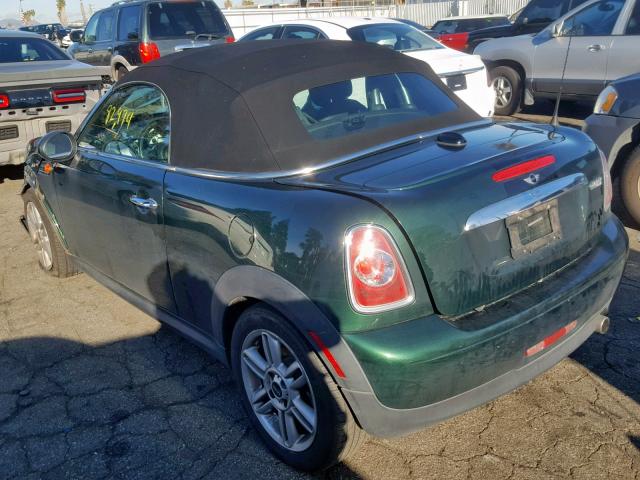 WMWSY1C50DT625093 - 2013 MINI COOPER ROA GREEN photo 3