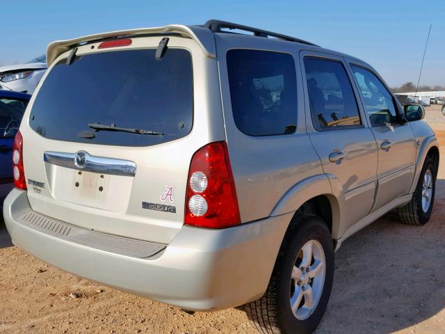 4F2CZ94115KM39181 - 2005 MAZDA TRIBUTE S GOLD photo 4