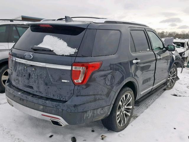 1FM5K8HT8HGD76005 - 2017 FORD EXPLORER P BLACK photo 4