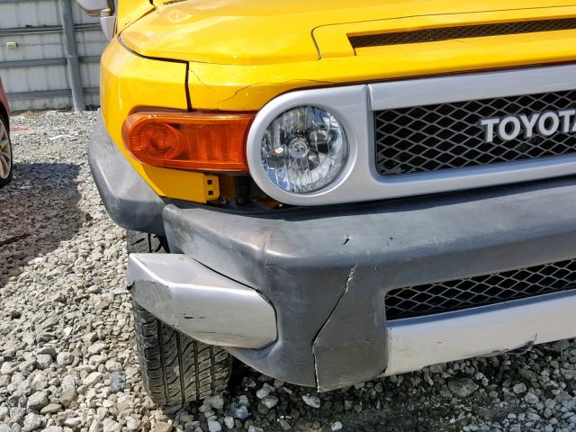 JTEBU11F88K051389 - 2008 TOYOTA FJ CRUISER YELLOW photo 9